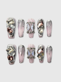 Butterfly Trap press on nails