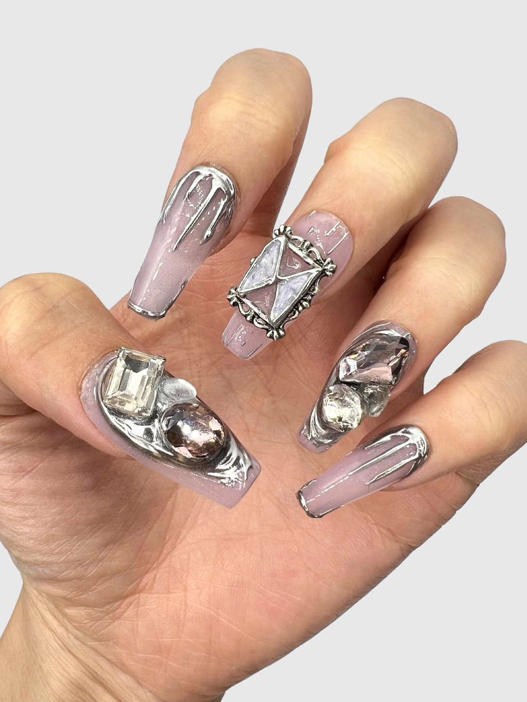 Butterfly Trap press on nails
