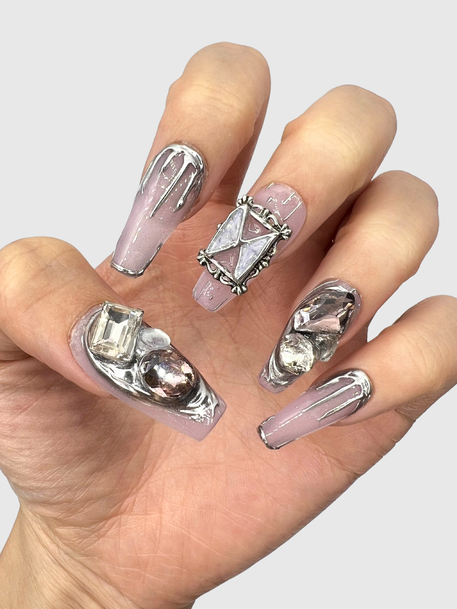 Butterfly Trap press on nails