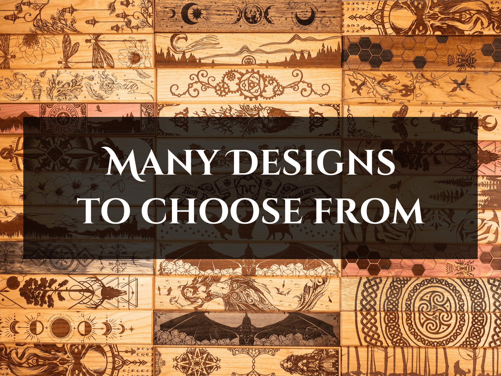 Compass Adventure | Engraved Dual Hex Dice Vault - Purpleheart