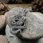 Calantha Moonstone Snake Necklace
