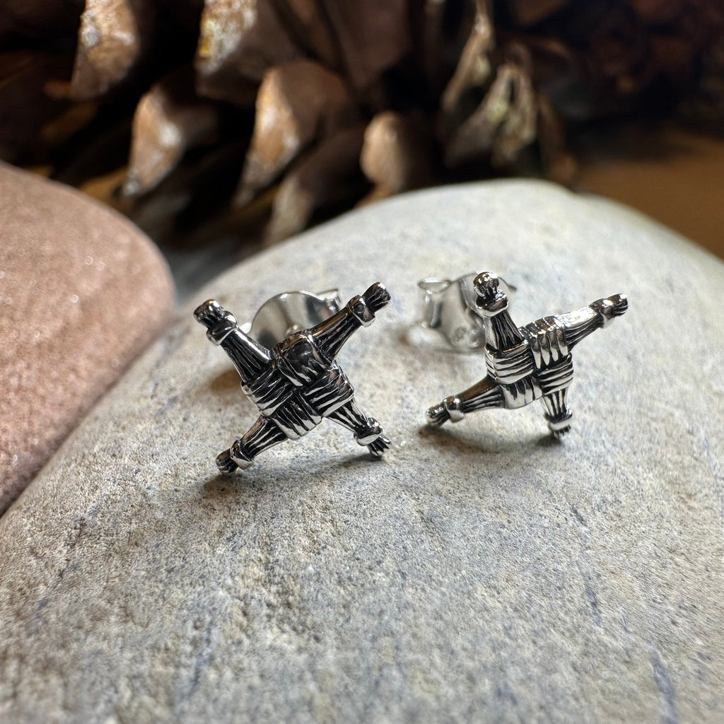 Saint Brigid's Cross Post Earrings
