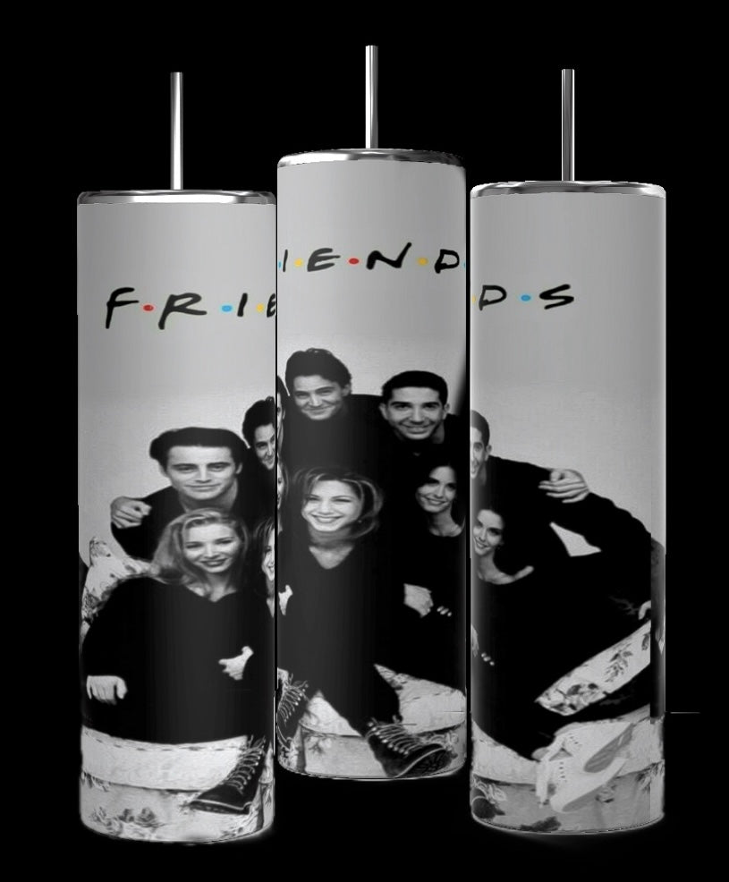 Black & White Friends Photo 20oz Stainless Steel Tumbler