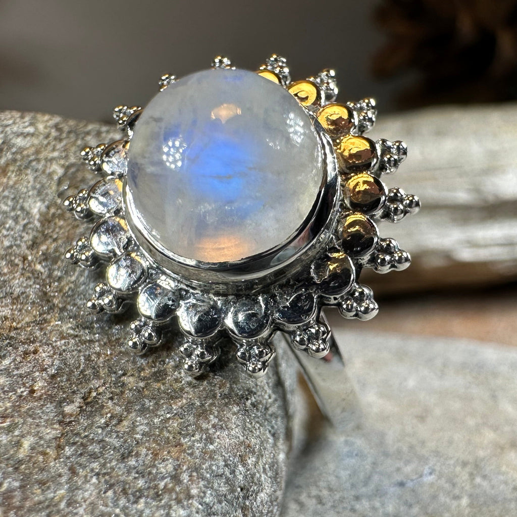 Sunyana Moonstone Sun Ring