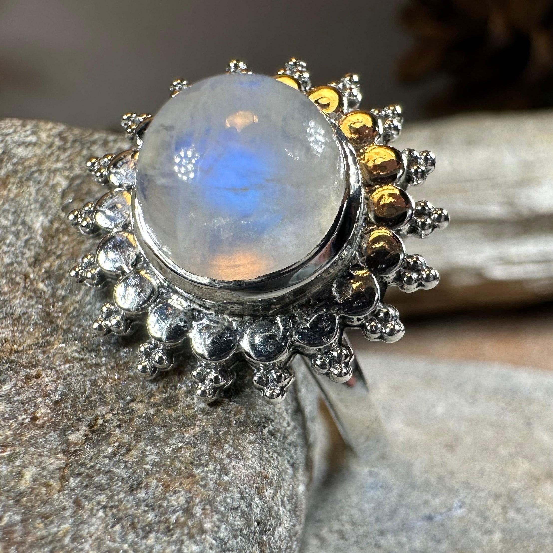 Sunyana Moonstone Sun Ring
