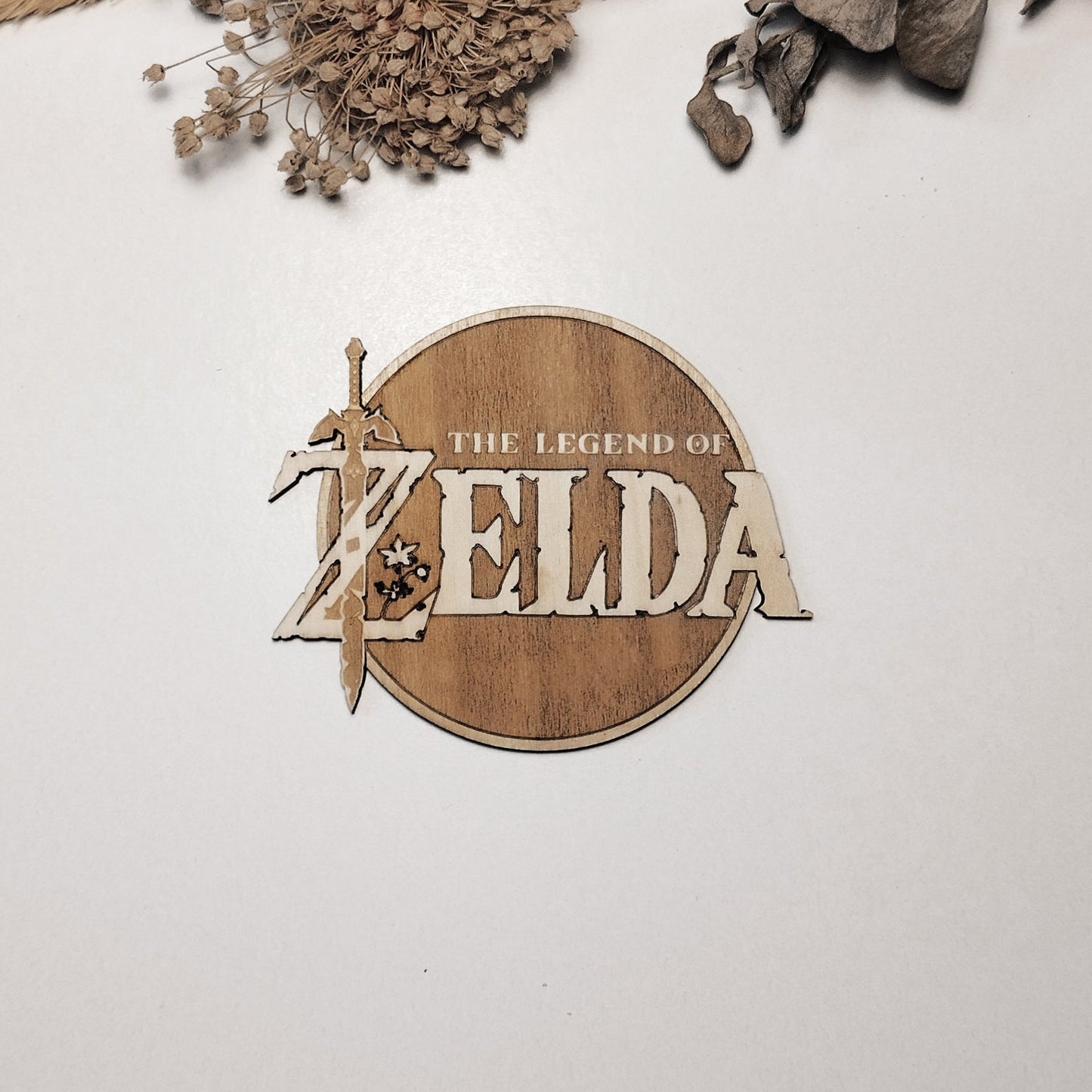 Set of 6 Legend of Zelda Wooden Coasters - Handmade Gift - Housewarming - Wood Kitchenware - Rock Band-3