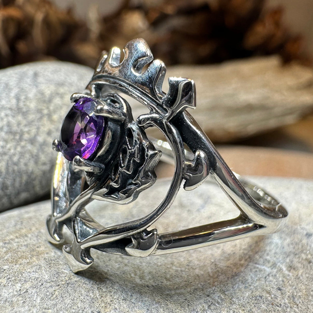 Dedication Luckenbooth Amethyst Ring