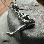 Yoga Pose Silver Necklace