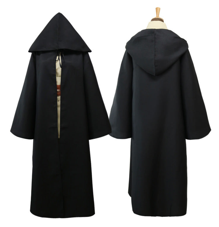 Girls Boys Unisex Movie Star Jedi Cosplay Costume Anakin Skywalker Sith Outfits Game Anime Children Retro Wars Warrior Cloth