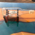 Buck Rogers Thunderfighter Starship in a Bottle - With Stand