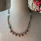 Golden Lotus Crystal Necklace