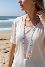 Sugar Skull Dreaming Long Beaded Necklace