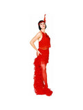 Adult Red Sexy Flapper Costume