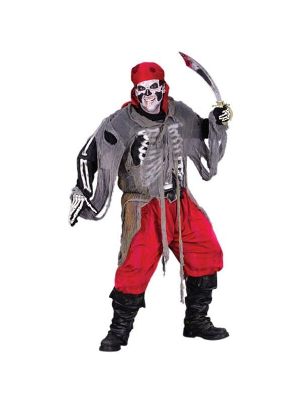 Adult Skeleton Pirate Costume