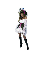 Adult Natural Lacey Pirate Lady Costume