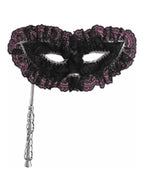 Lace Black Harlequin Eye Mask