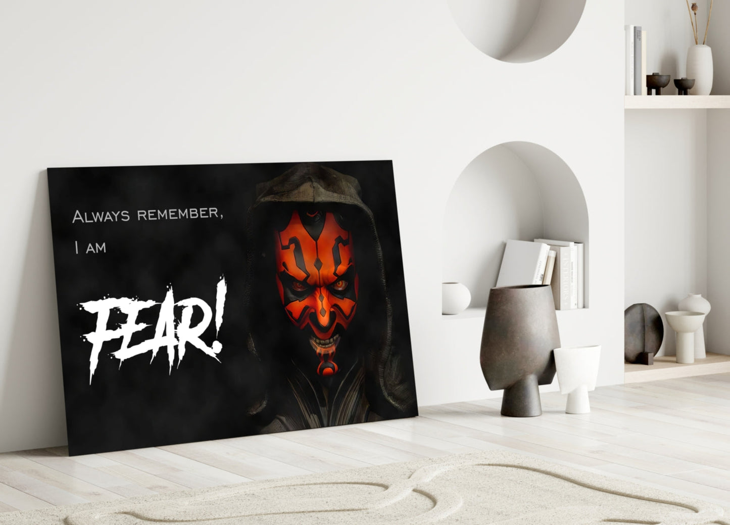 Darth Maul Glass Wall Art
