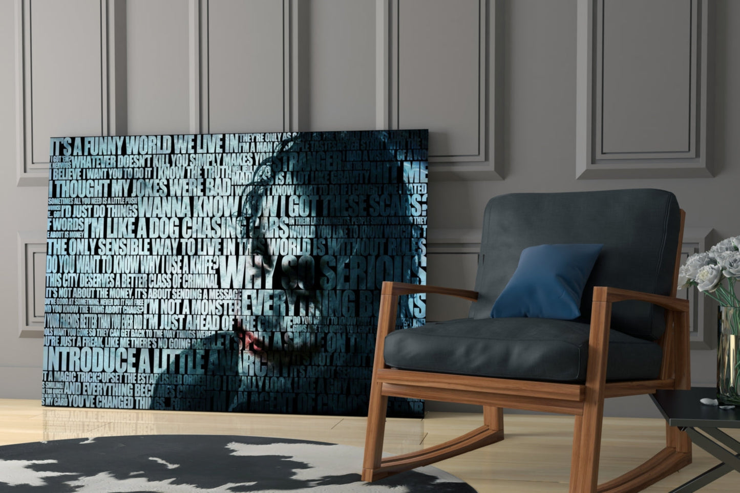 Joker Glass Wall Art