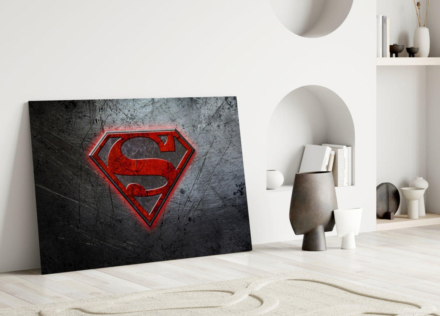 Superman Glass Wall Art