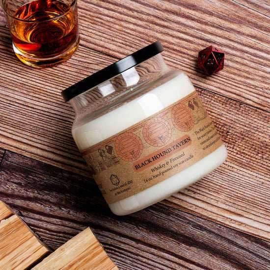 Cantrip Candles (16 oz Glass Candle) - Black Hound Tavern