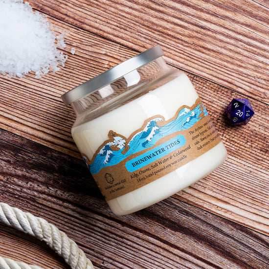 Cantrip Candles (16 oz Glass Candle) - Brinewater Tides