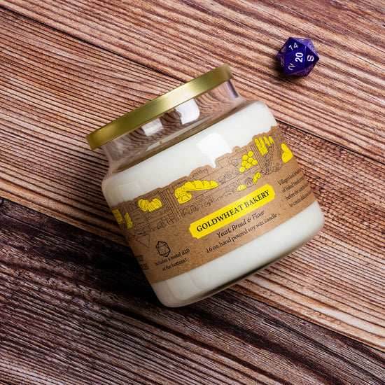 Cantrip Candles (16 oz Glass Candle) - Goldwheat Bakery