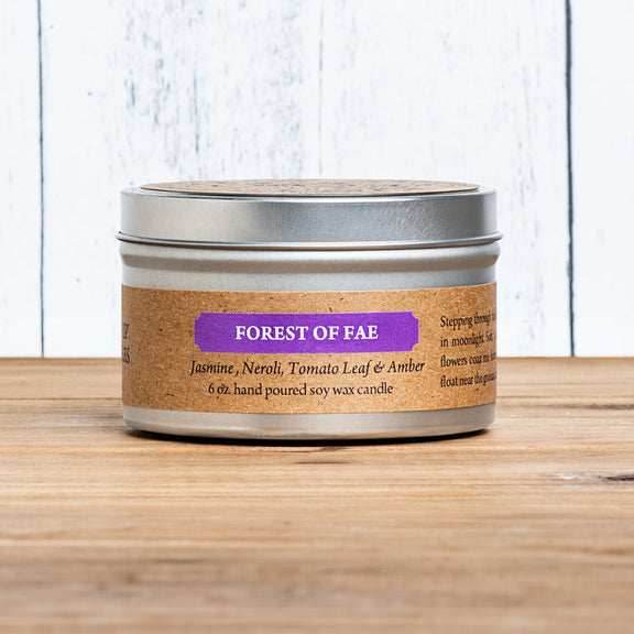 Cantrip Candles (6 oz Candle Tin) - Forest of Fae