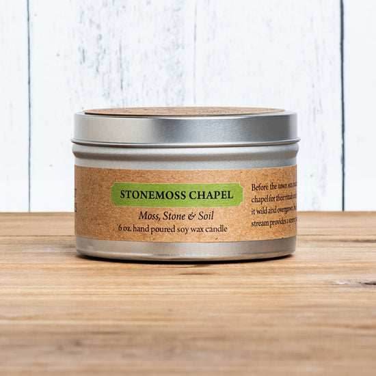 Cantrip Candles (6 oz Candle Tin) - Stonemoss Chapel