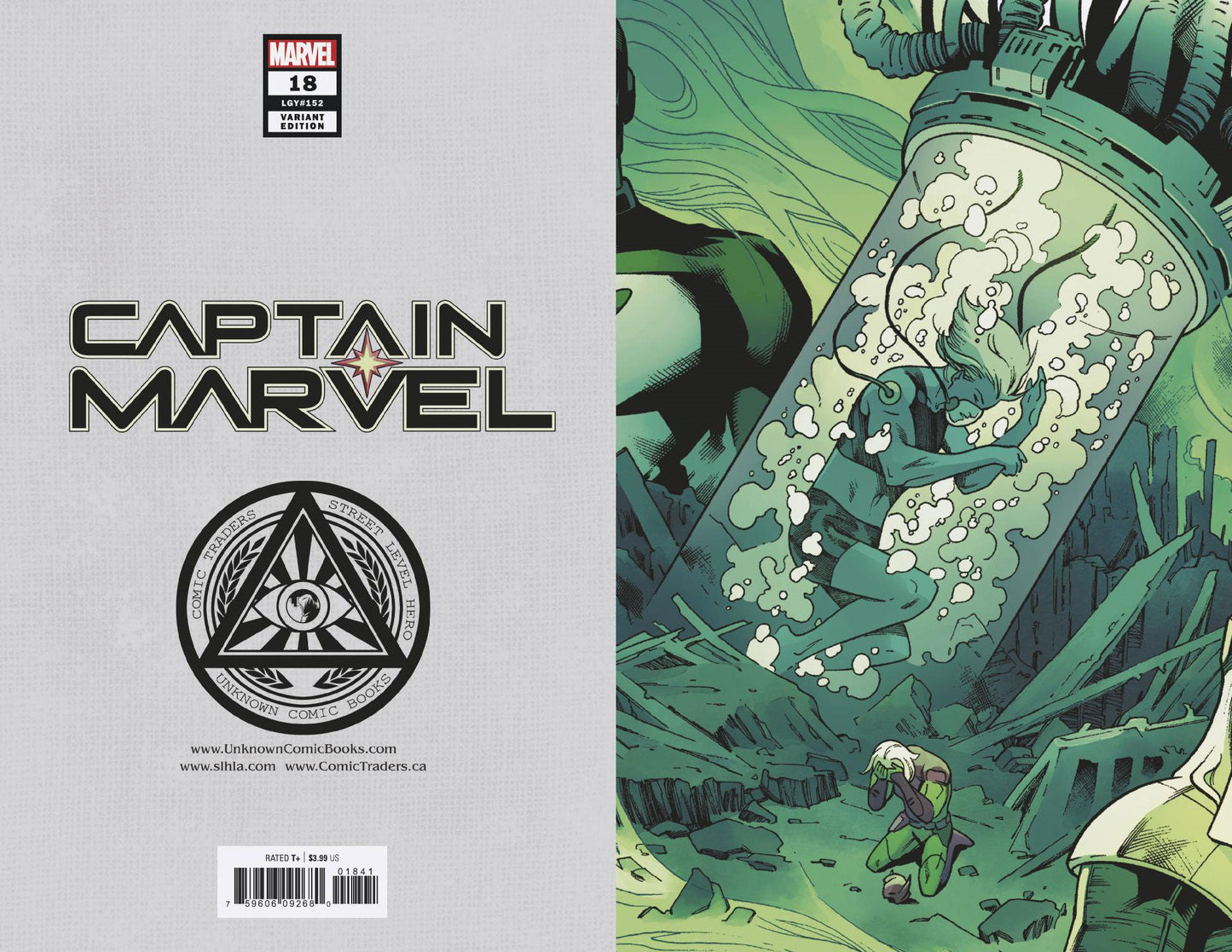 CAPTAIN MARVEL #18 UNKNOWN COMICS EXCLUSIVE 2ND PTG SMITH VIRGIN VAR EMP (09/02/2020)