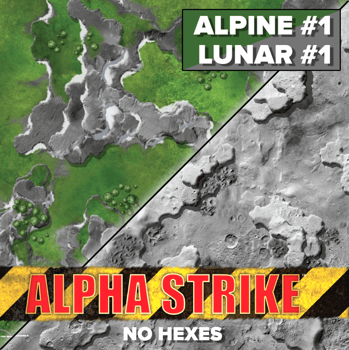 BattleTech: Battle Mat - Alpha Strike - Alpine/Lunar - 