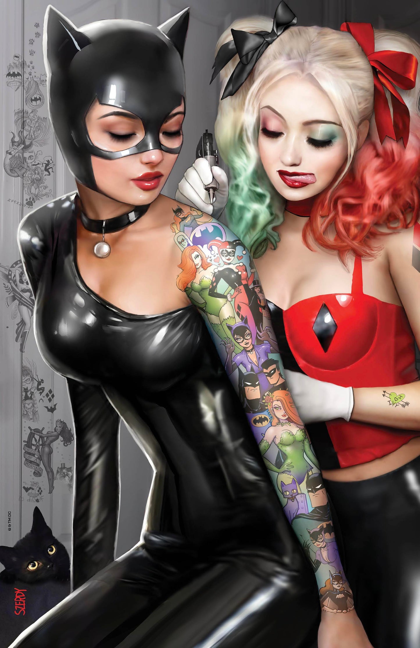 [Foil] Harley Quinn #31 Nathan Szerdy (616) Exclusive Catwoman Tattoo Foil Virgin Var (07/12/2023)