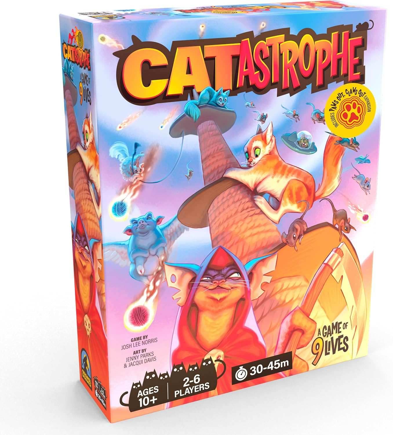 CATastrophe: A Game of 9 Lives with Paws Out Expansion Pack - 