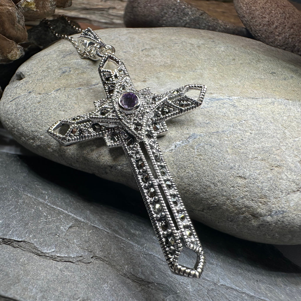 Open Weave Celtic Cross Necklace