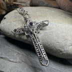 Open Weave Celtic Cross Necklace