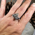 Oak Ash Thorn Moonstone Ring - 5