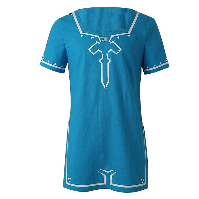 Anime The Legend of Zelda: Tears of the Kingdom Cosplay Costume Link Shirt Cape Halloween Convention Outfit