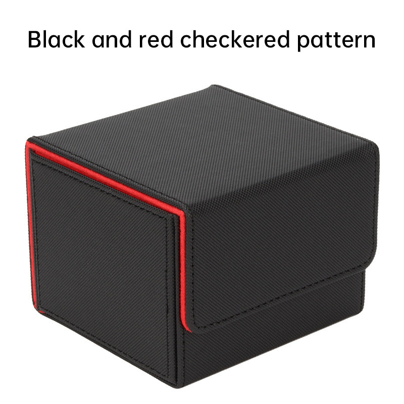 Magnetic Trading Card Storage Box - 100 Card Capacity (Sleeved), Waterproof & Stain Proof Collectoe