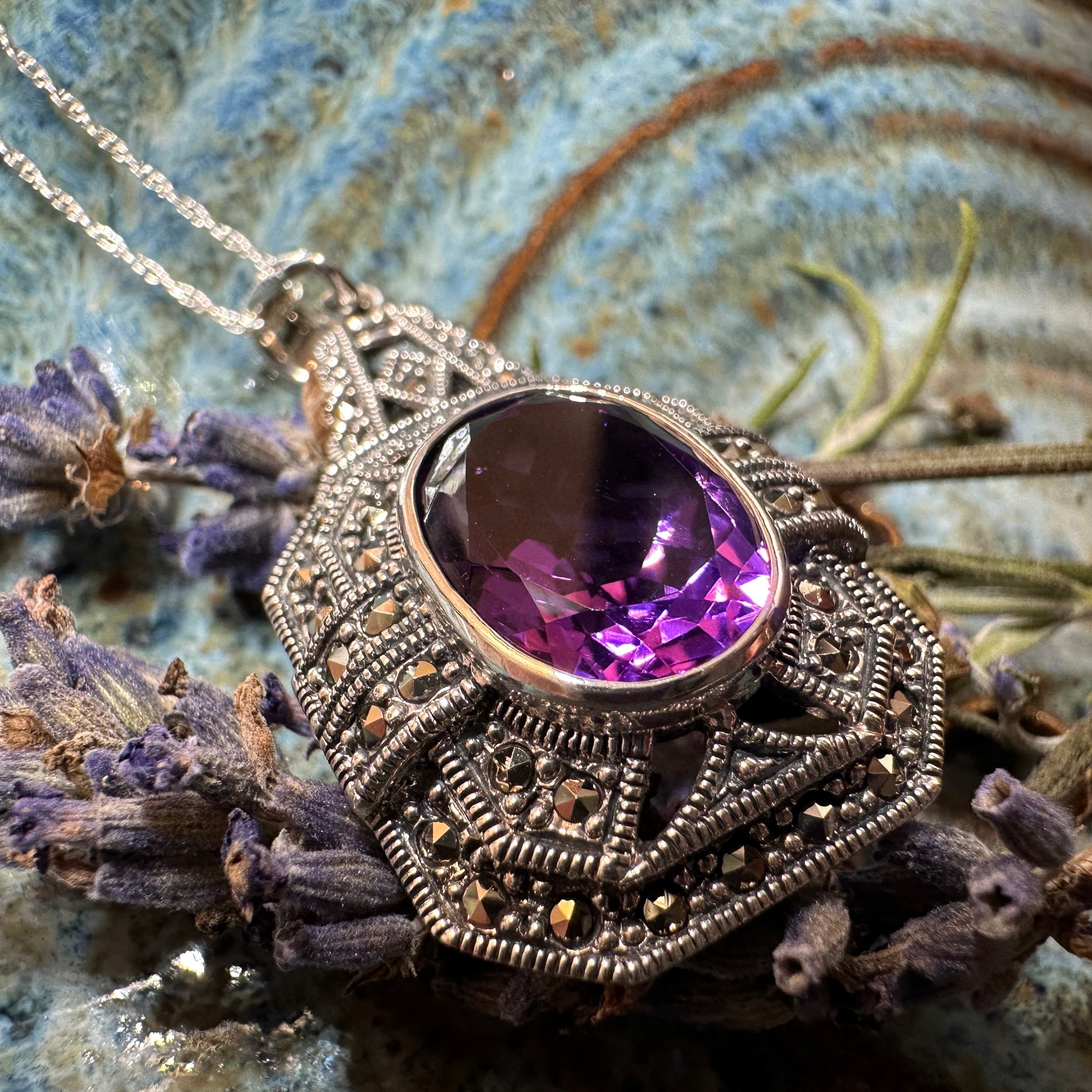 Victorian Marcasite Necklace