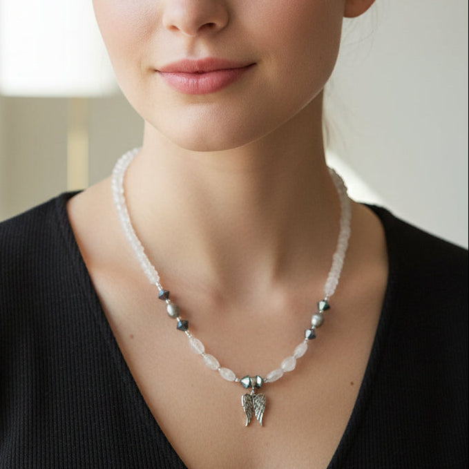 Summer Garden Hummingbird Necklace