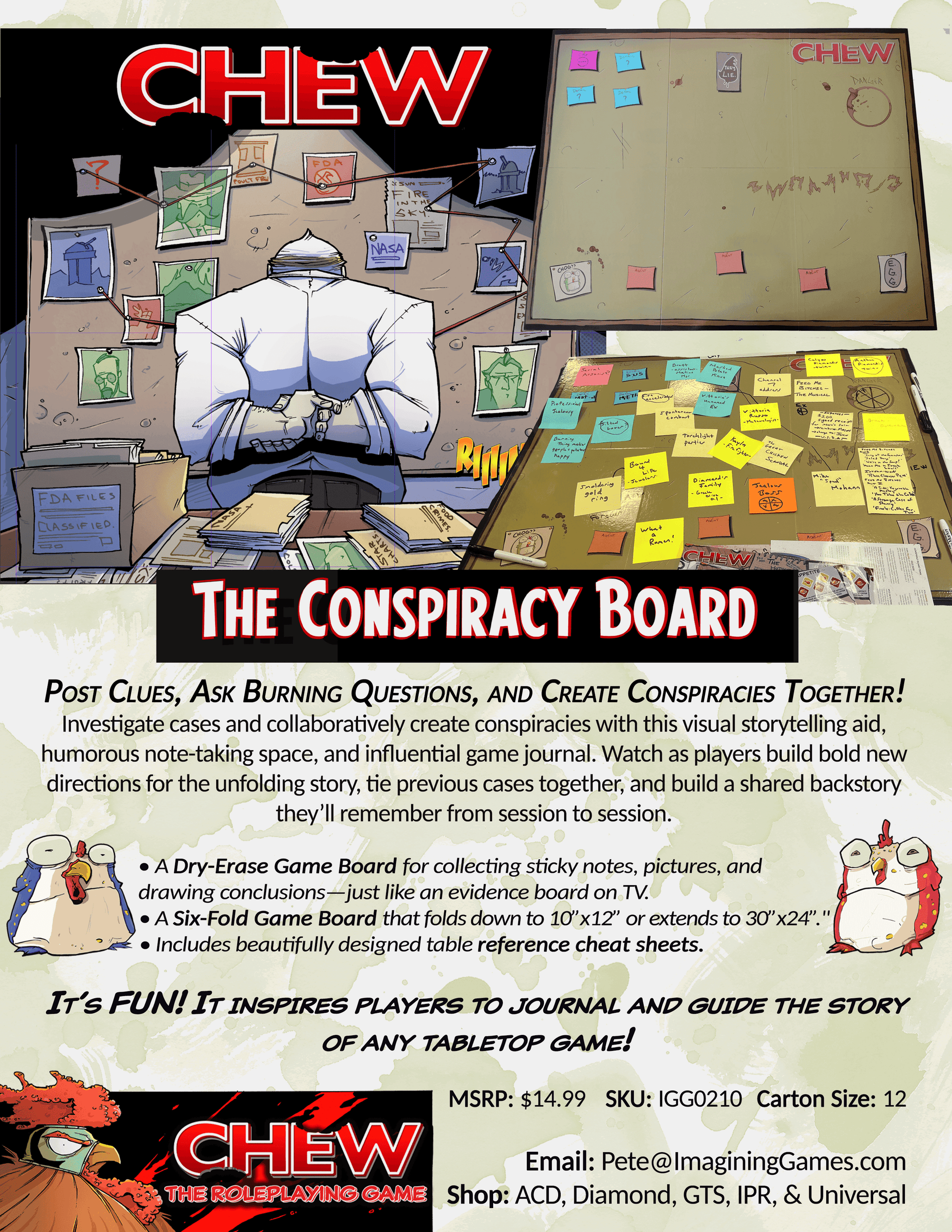 CHEW: Conspiracy Board (RPG Supplement) - 