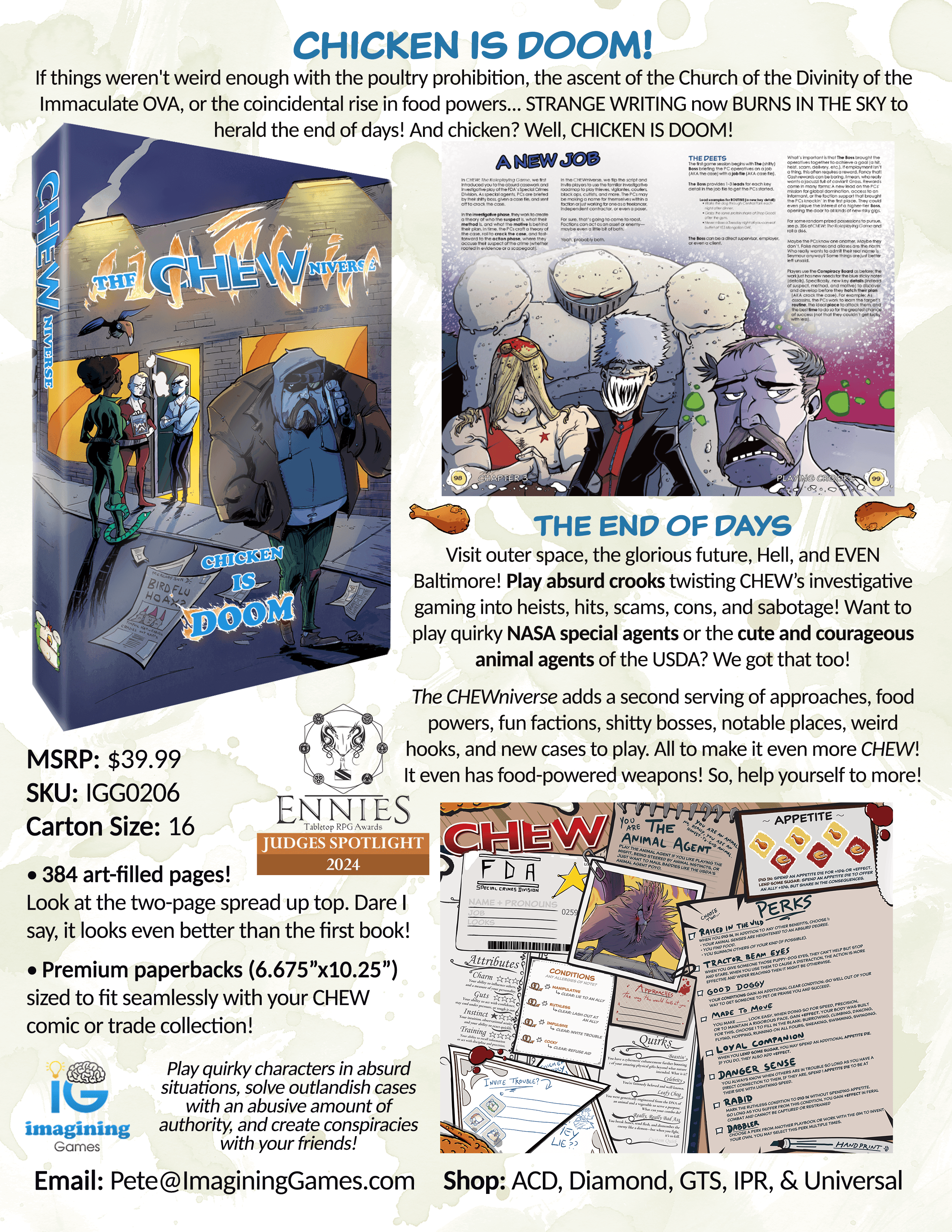 CHEWniverse Rpg Supplement - Paperback + PDF