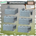 Zombicide: White Death 3D Battlements - Kickstarter Exclusive - 