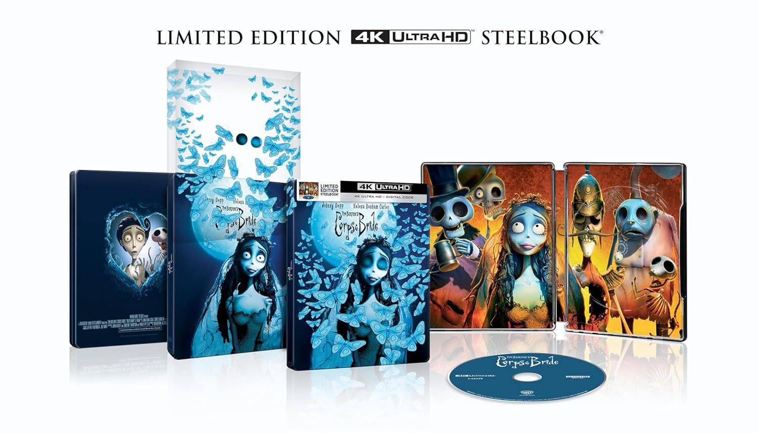 Tim Burton's Corpse Bride - Limited Edition Steelbook (4K UHD + Digital Copy)