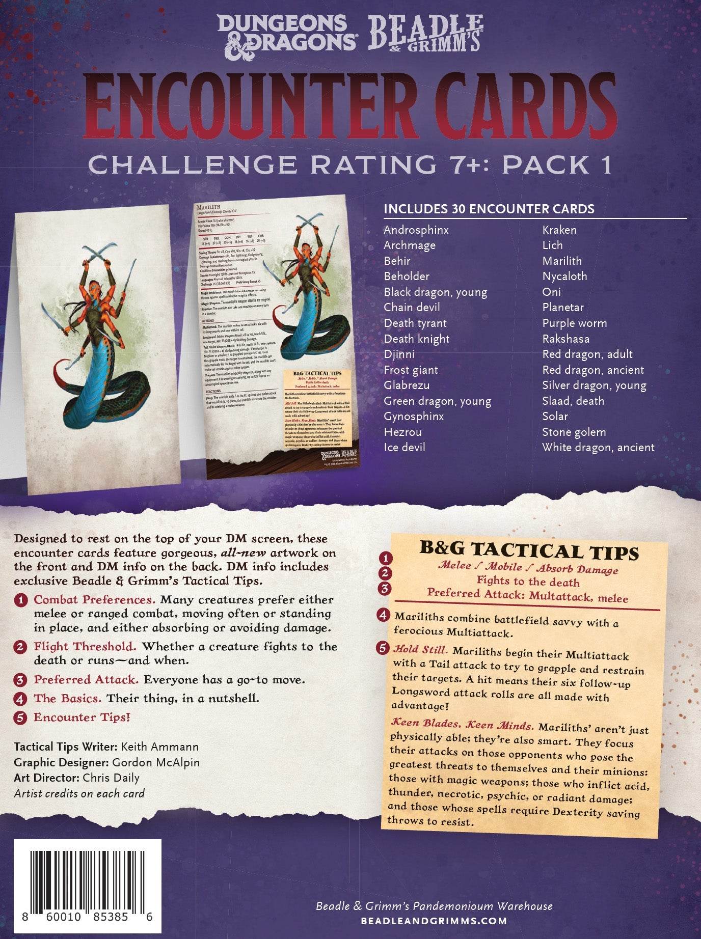 Encounter Cards (D&D) - Challenge Rating 7+ PACK 1 - 