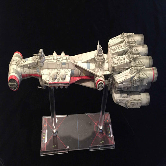 2 Sets Large Flat Tall - CR90 Corvette & Imperial Raider Huge Ship Star Wars X-Wing Magnetic Flight Stands