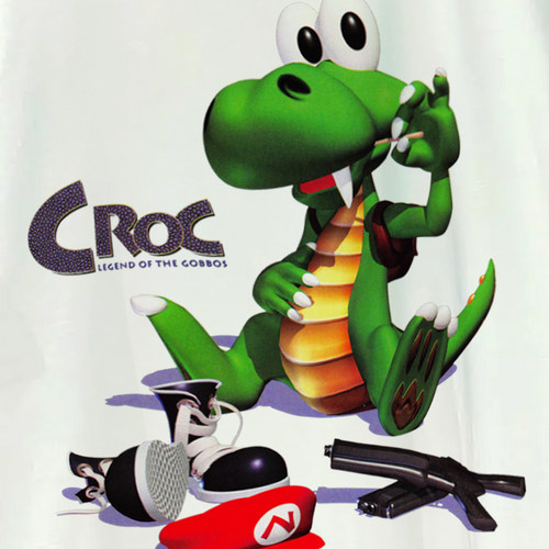 90S 'Croc' Promo T-Shirt White