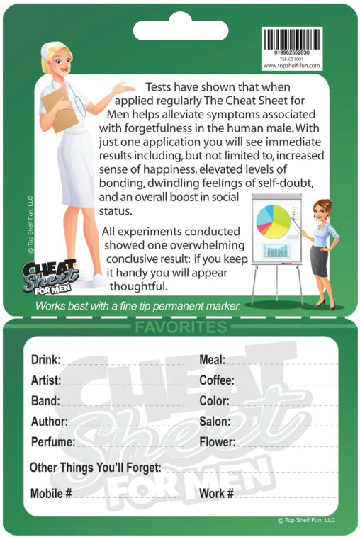 Cheat Sheet for Men