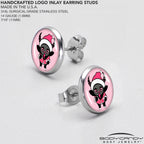 Krampus Cutie Christmas Holiday Stud Earrings by Onyx O