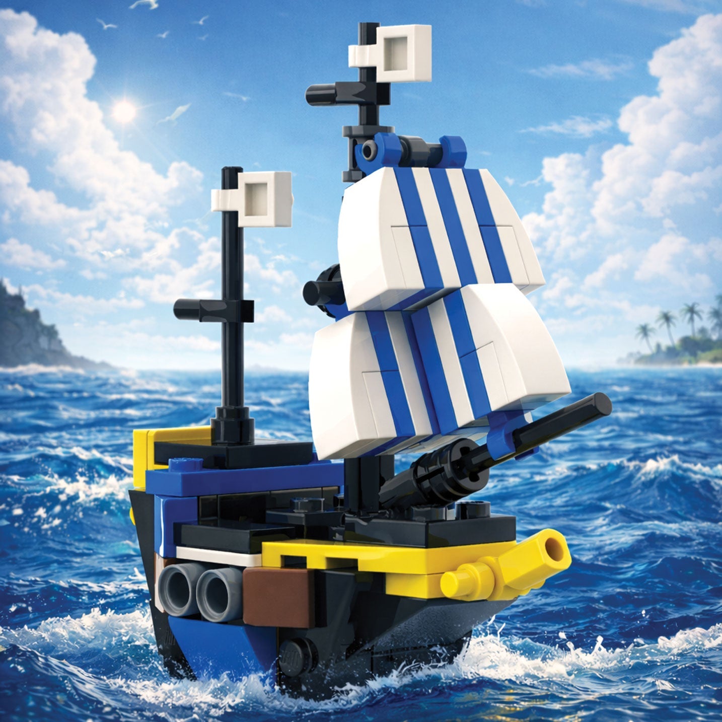 Mini Classic Clipper Pirate Ship