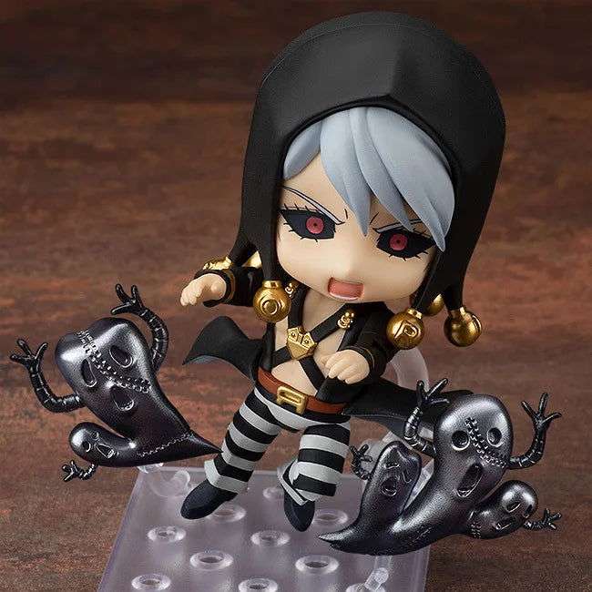 CUTE JOJO's Bizarre Adventure Anime Figures, Kawaii Chibi Guido Mista, Risotto Nero, Kars, Kujo Jotaro Action Figure PVC Toys Doll 10 cm